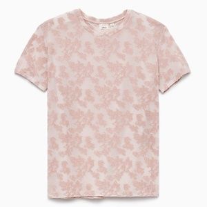 WILFRED Tarascon Burnout T-Shirt Blush Pink {R37}